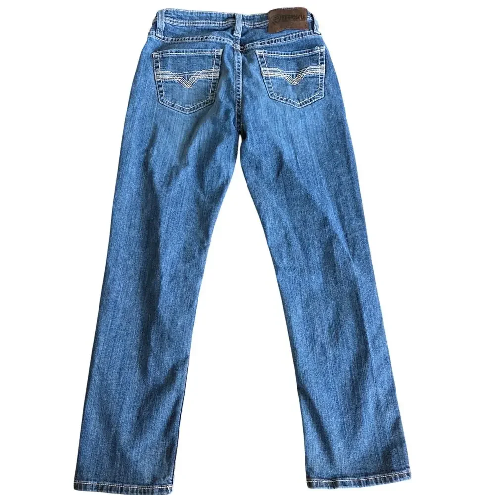Rock&Roll denim Double Barrel Stackable relaxed mens bootcut jeans 30X30